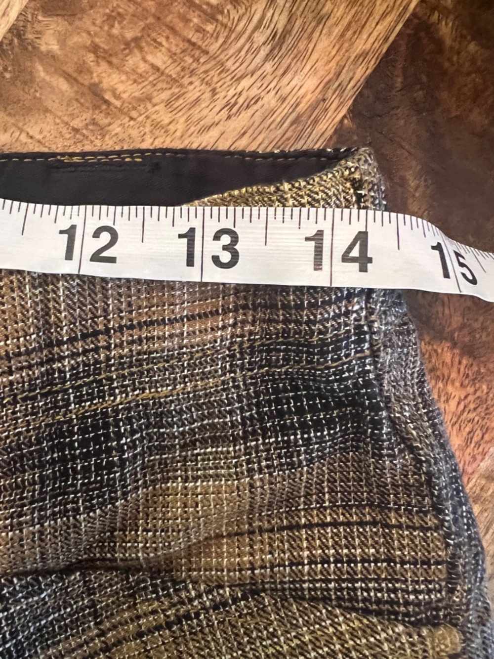 Free People Birch Plaid Pants XS Wide Leg Cargo Boho Trousers 100% Cotton - Picture 6 of 9